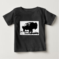 Running Buffalo Bison Pop Art