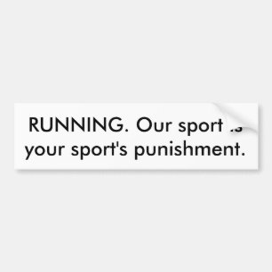 Running Bumper Sticker