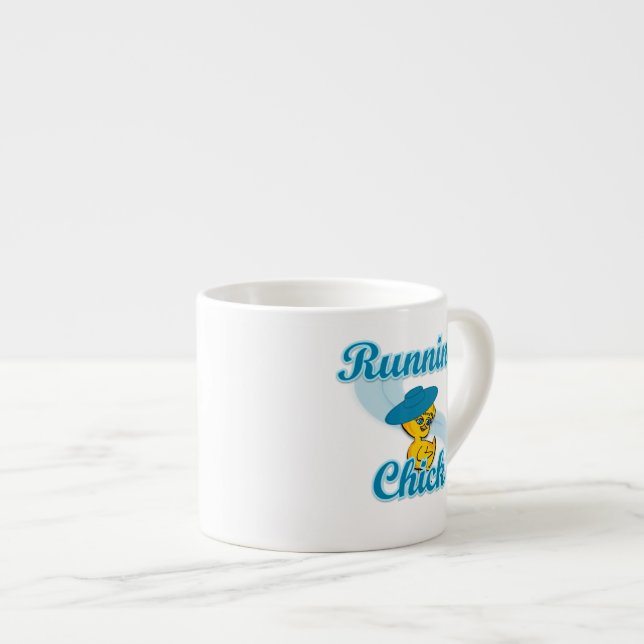 Running Chick #3 Espresso Cup (Front Right)