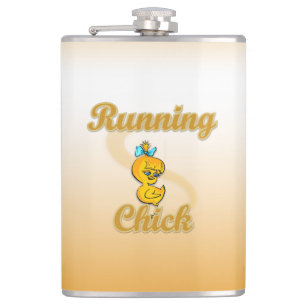 Running Chick Hip Flask