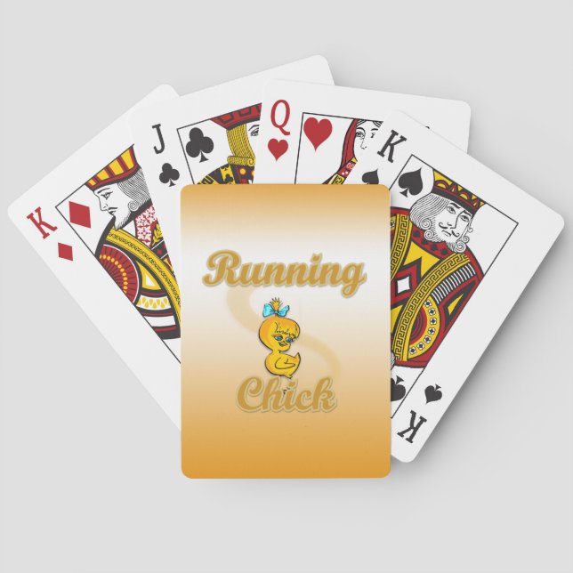 Running Chick Playing Cards (Back)