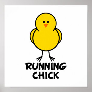 Running Chick Poster