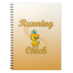 Running Chick Spiral Notebook