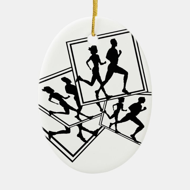 RUNNING CHRISTMAS ORNAMENT (Front)
