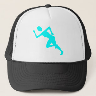 Running - Cyan Trucker Hat