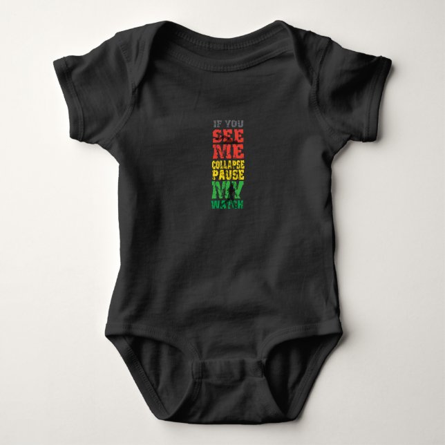Running Cycling Gift Baby Bodysuit (Front)