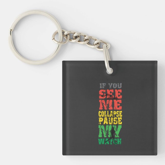 Running Cycling Gift Key Ring (Front)