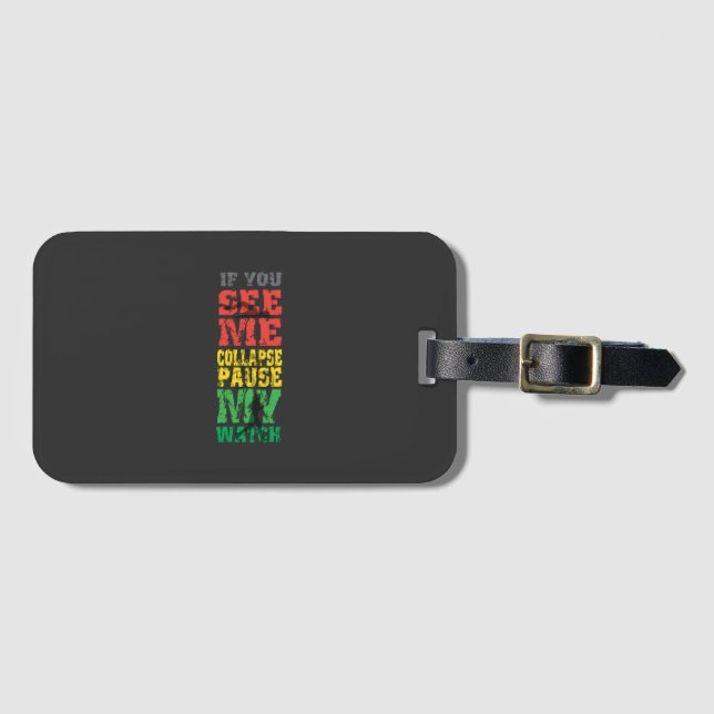Running Cycling Gift Luggage Tag (Front Horizontal)