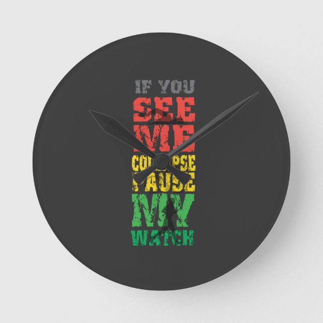 Running Cycling Gift Round Clock (Front)