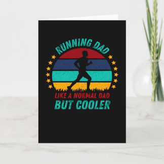 Running Dad  - Cool Fathers Day Gift Card