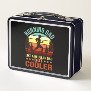 Running Dad Definition Half Marathon Runner Fitnes Metal Lunch Box