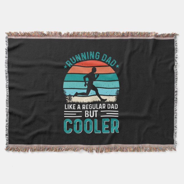 Running Dad Throw Blanket (Front)