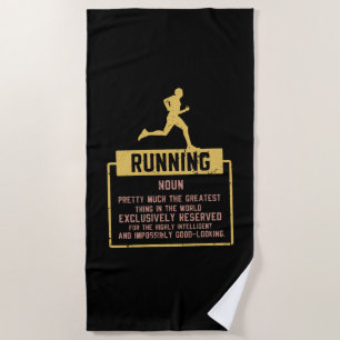 Running Definition Beach Towel