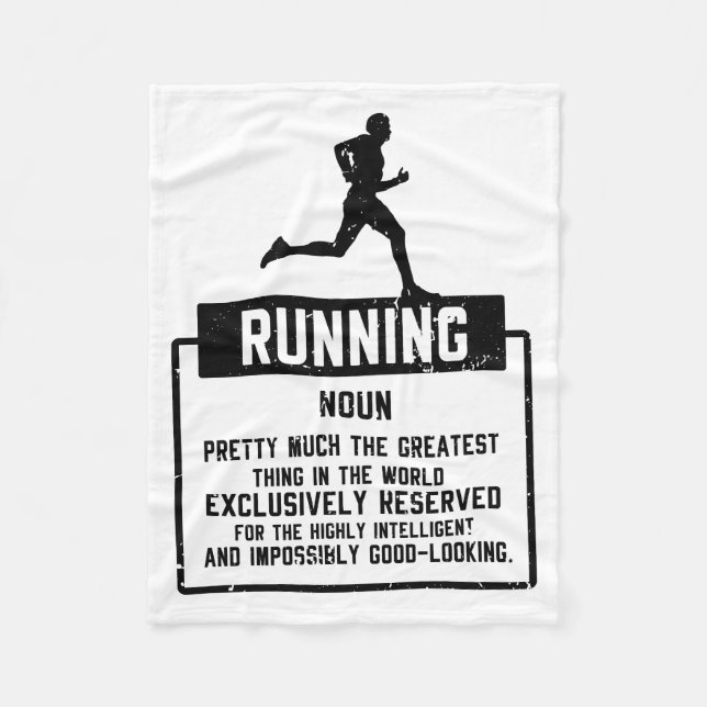 Running Definition Fleece Blanket (Front)