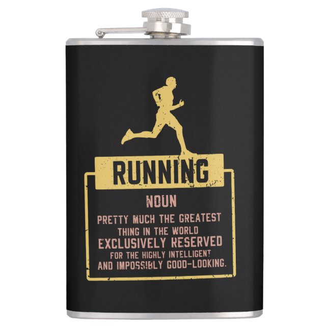 Running Definition Hip Flask (Front)