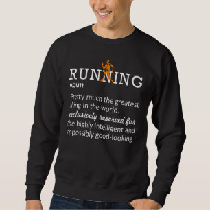 Running Definition Marathoner 5k Marathon Humour Sweatshirt