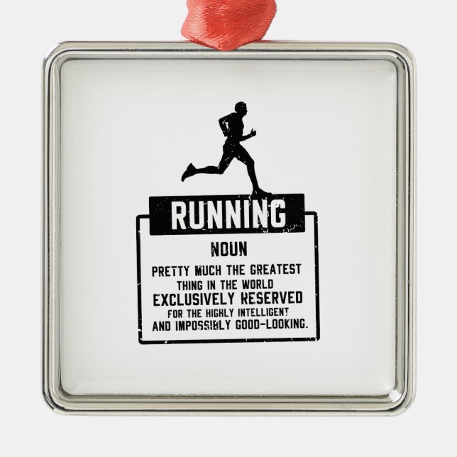 Running Definition Metal Tree Decoration (Front)