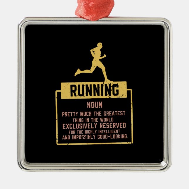 Running Definition  Metal Tree Decoration (Front)