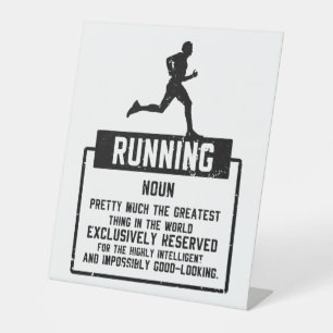 Running Definition Pedestal Sign