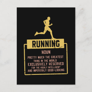 Running Definition Postcard