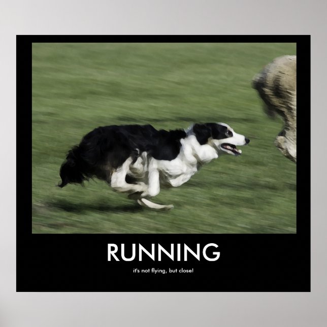 RUNNING demotivational poster (Front)