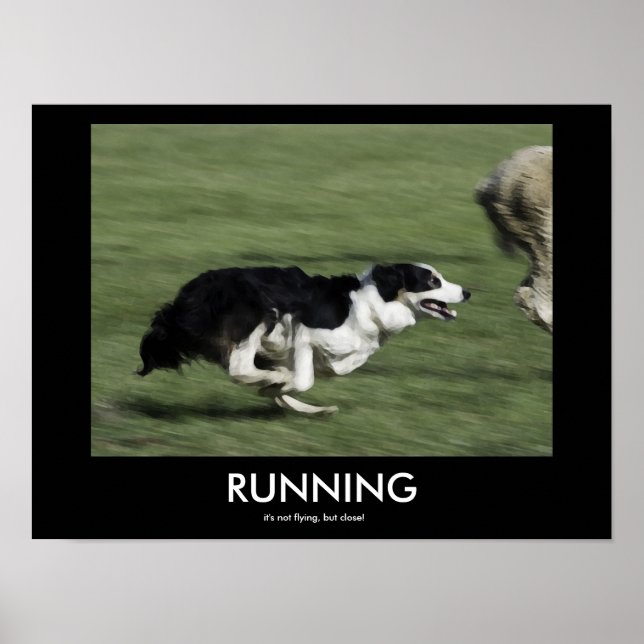 RUNNING demotivational poster (Front)