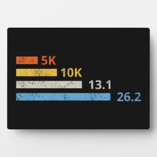 Running Distances I - 5K 10K 13.1 26.2 Marathoner Plaque