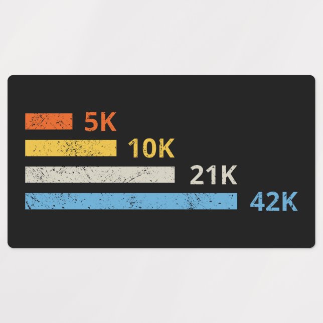 Running Distances II - 5K 10K 21K 42K Marathoner (Design 1)