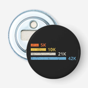 Running Distances II - 5K 10K 21K 42K Marathoner Bottle Opener