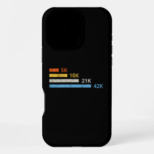 Running Distances II - 5K 10K 21K 42K Marathoner iPhone 16 Pro Max Case