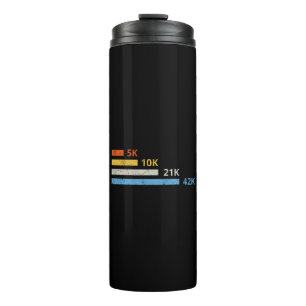 Running Distances II - 5K 10K 21K 42K Marathoner Thermal Tumbler