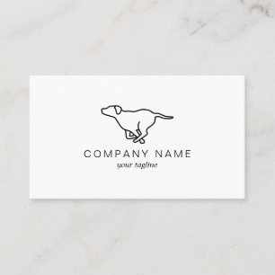 Running Dog Minimal Dog Business Card
