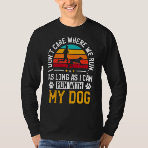 Running Dog Personal Trainer Doggy Sports Runner P T-Shirt