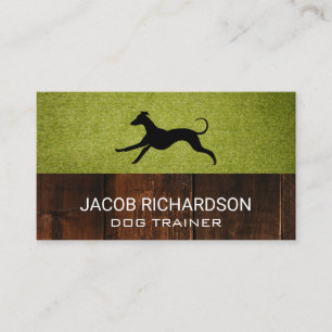 Running Dog Turf Wood Business Card