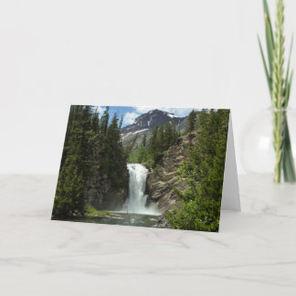 Running Eagle Falls at Glacier National Park Card