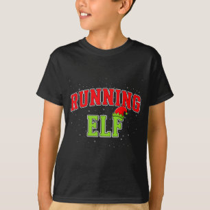 Running Elf Christmas Family Matching Group Xmas R T-Shirt