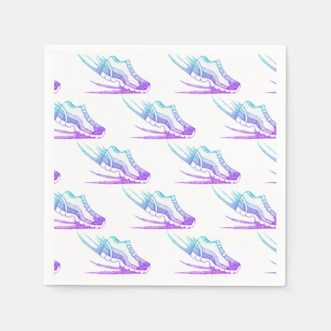 Running Fitness Paper Napkin (Front)