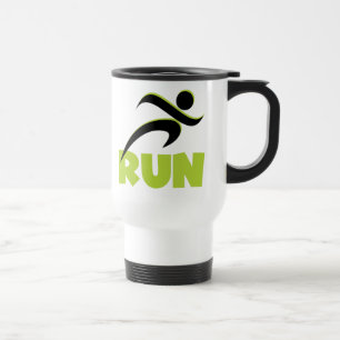 Running Fitness Run Green Travel Mug
