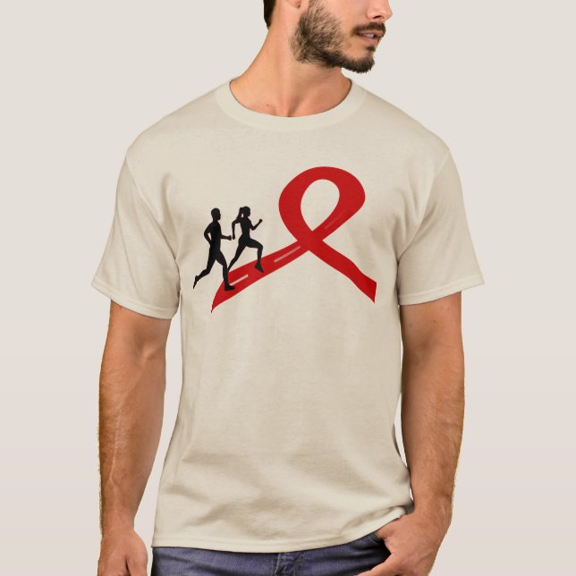 Running for a Cause T-shirt Red (Front)