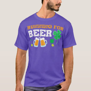 Running For Beer Funny St Patricks Day Irish T-Shirt