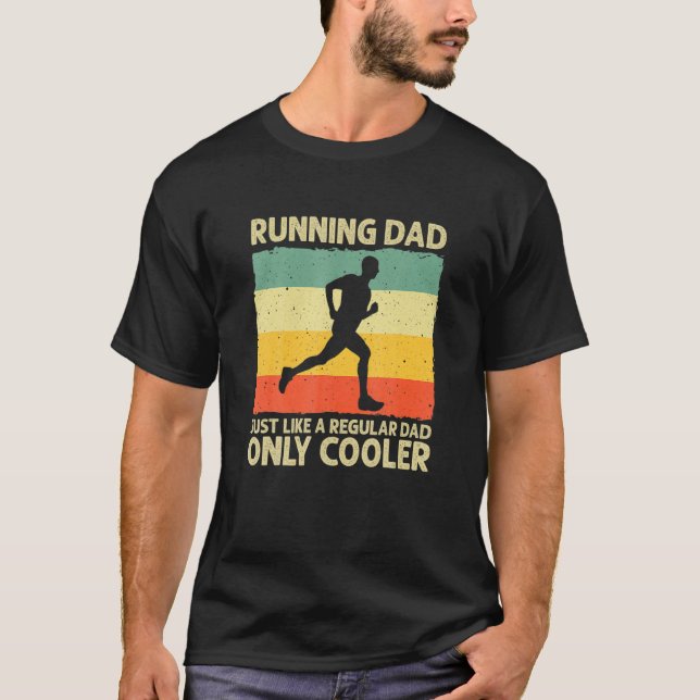 Running-For Men-Dad-Marathon-Runner-Coach-Marathon T-Shirt (Front)