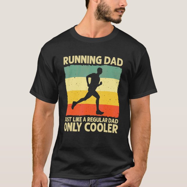 Running For Men Dad Marathon Runner Coach Marathon T-Shirt (Front)