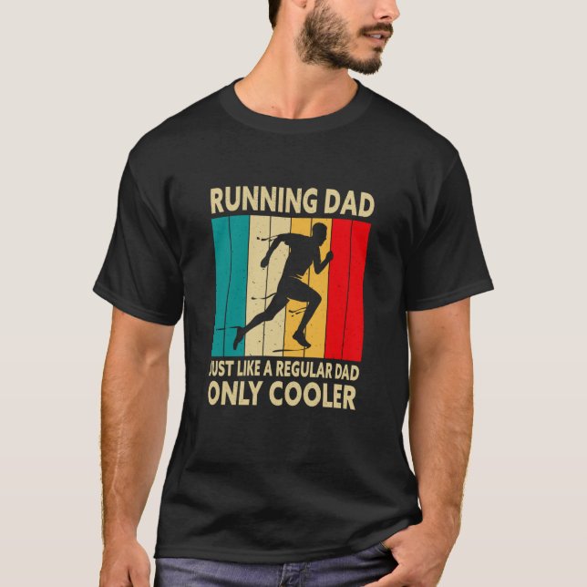 Running For Men Dad Marathon Runner Coach Marathon T-Shirt (Front)