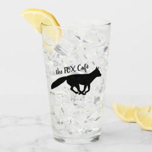 Running Fox Silhouette   Cool Personalised Glass