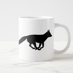 Running Fox Silhouettes Large Coffee Mug