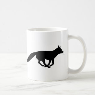 Running Fox Silhouettes Wild Animal Coffee Mug