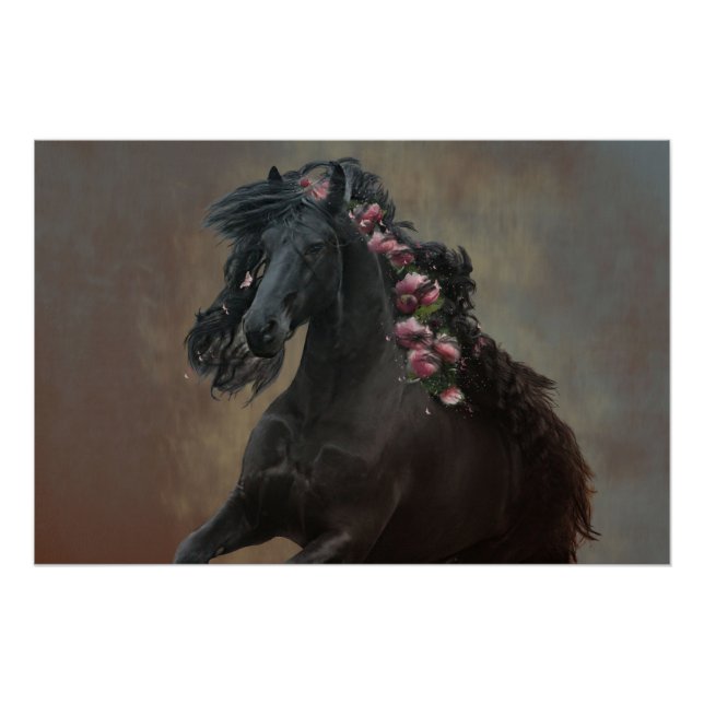 Running Friesian - Poster (Front)