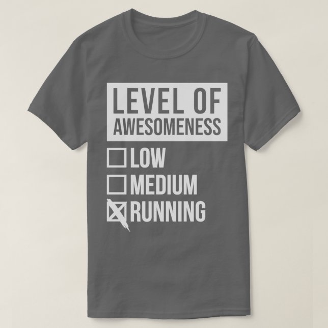 Running Funny Art Level Of Running For Women T-Shirt (Design Front)