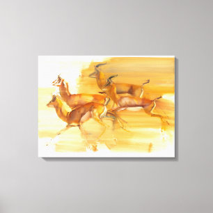 Running Gazelles 2010 Canvas Print