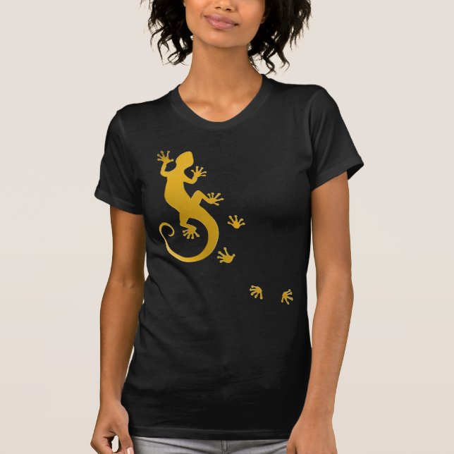 Running Gecko gold T-Shirt (Front)